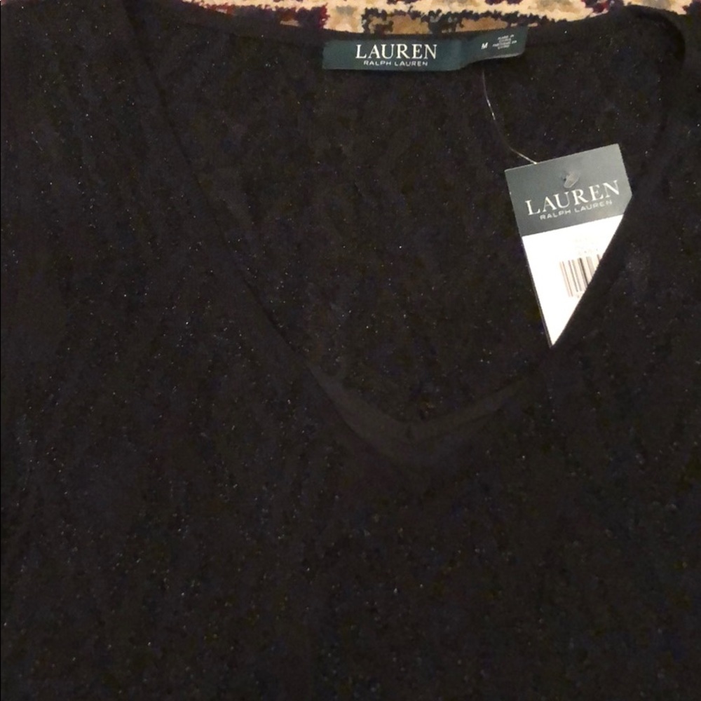 Lauren Ralph Lauren Little Black Summer Dress Sz M